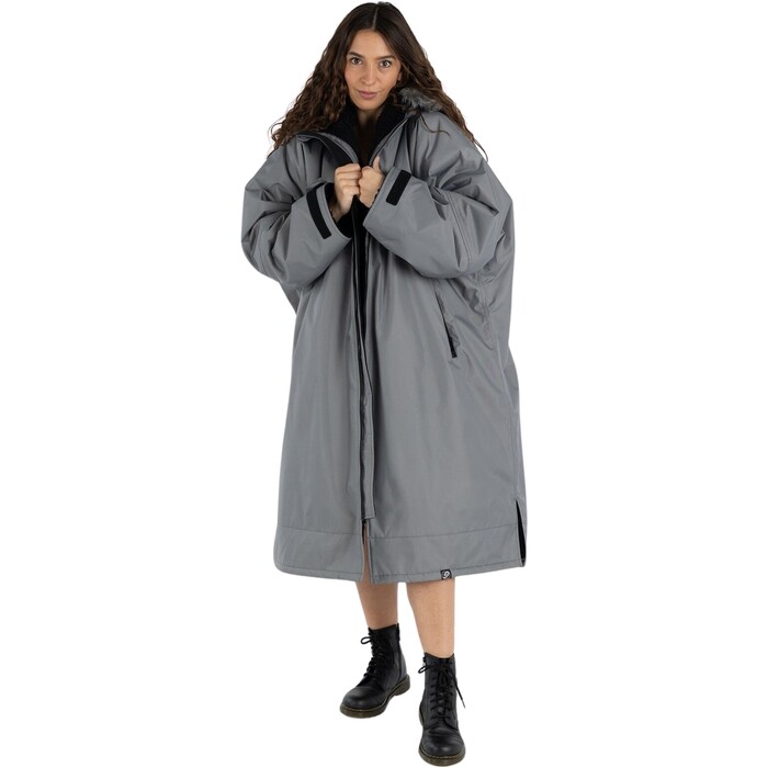 2024 Dryrobe Adulto Advance Cambiador De Manga Larga Robe LS-DA-CHAR-BLK - Charcoal